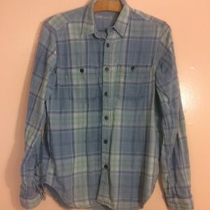 GAP 1969 Men’s LS Button Front Woven Size S